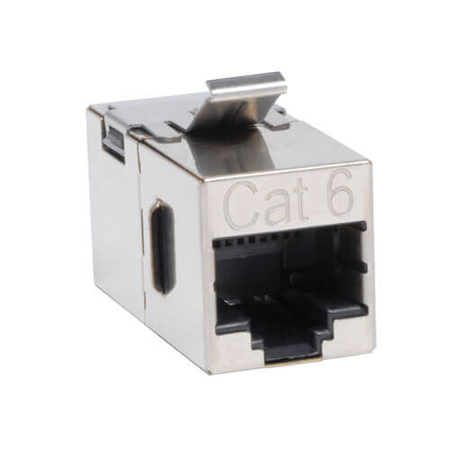 Tripp-Lite N235-001-SH Tripp Lite Cat6 Straight Through Shielded In-line Snap-in Coupler RJ45 F/F
