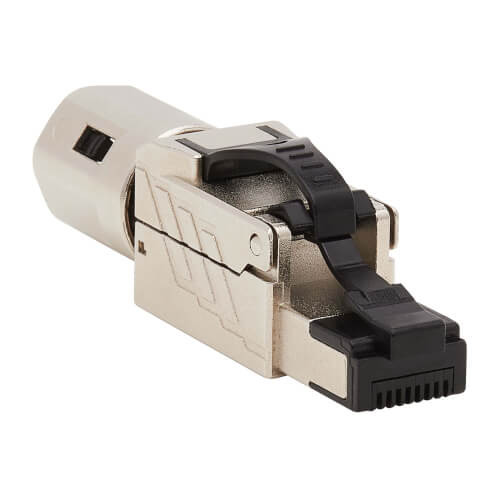 Tripp-Lite N238-P01-MPTL-A Cat6a RJ45 Plug MPTL Shielded 100W PoE & PoE++ Zinc Die Cast TAA