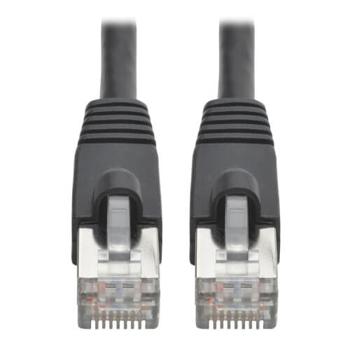 Tripp-Lite N262-030-BK Cat6a Snagless Shielded STP Patch Cable 10G, PoE Black M/M 30Ft