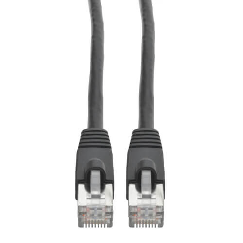 Tripp-Lite N262-035-BK Cat6a Snagless Shielded STP Patch Cable 10G, PoE Black M/M 35Ft