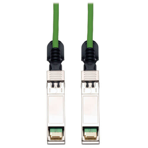 Tripp-Lite N280-01M-GN 1M SFP+ 10Gbase-CU Twinax Passive Copper Cable Green 3Ft