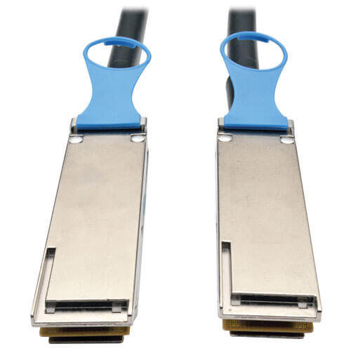 Tripp-Lite N282-02M-28-BK 2M QSFP28 to QSFP28 100Gbe Passive DAC Copper InfiniBand Cable