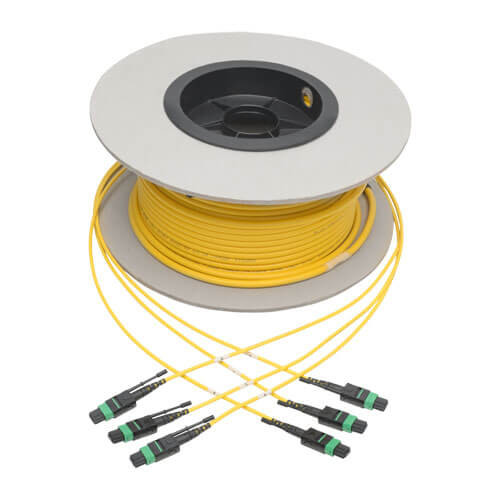 Tripp-Lite N392-61M-3X8-AP MTP/MPO APC Singlemode Slim Trunk Cable 40/100 Gbe 24-Strand 61M