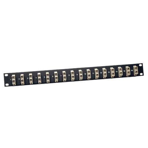 Tripp-Lite N490-016-SCSC Tripp Lite 16-Port Fiber Patch Panel 62.5/125 or 50/125 SC/SC 1URM