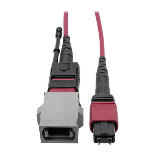Tripp-Lite N846-08N-C2B MTP/MPO Parallel Optics Base-8 Fiber Adapter OM4 Polarity C to B
