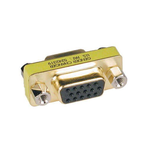 Tripp-Lite P160-000 Compact Gold HD15 F/F Gender Changer Adapter