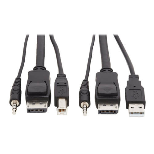 Tripp-Lite P783-010 10Ft DisplayPort KVM Cable Kit