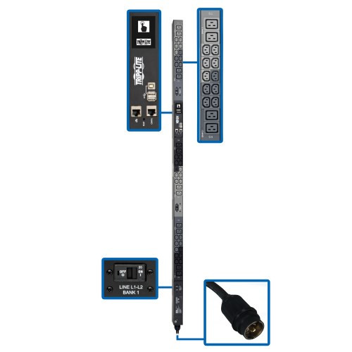 Tripp-Lite PDU3EVN6H50BA 14.5kW 200-240V 3PH Monitored PDU