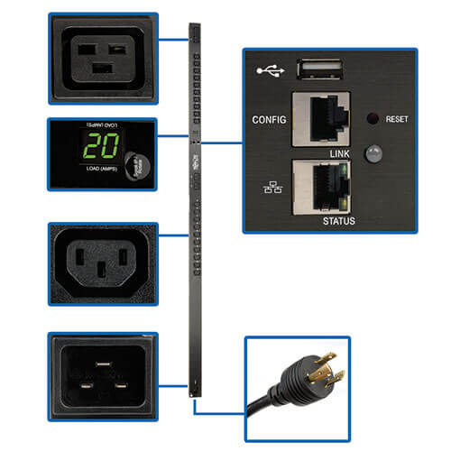 Tripp-Lite PDUMNV20HVLX Monitored 3.33.7kW PDU