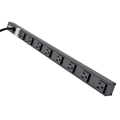 Tripp-Lite PS2408B 8 Outlet Power Strip 5-15R 15' Cord Vertical 5-15P 24" Black
