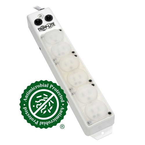 Tripp-Lite PS-615-HG-OEMRA Power Strip Medical 120V 6 Outlet UL1363A 15Ft Right Angle Cord