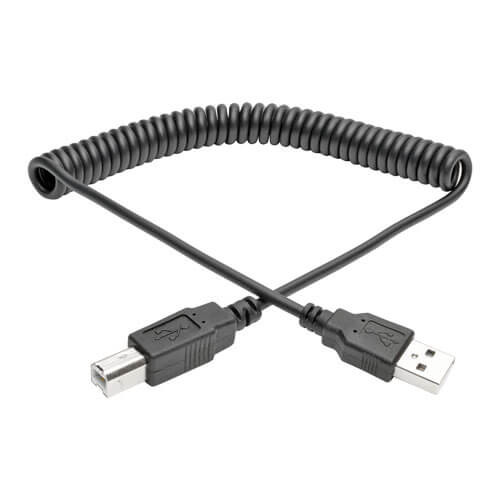 Tripp-Lite U022-010-COIL 10Ft Hi-Speed USB 2.0 to USB B Cable