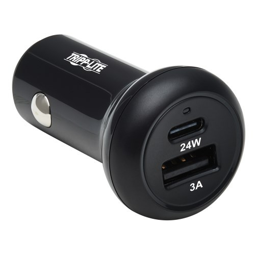 Tripp-Lite U280-C02-24W-1B USB Dual-Port 24W Car Charger