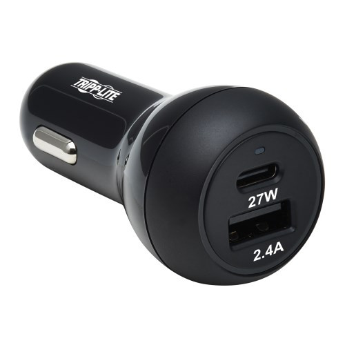 Tripp-Lite U280-C02-39W-1B USB Dual-Port 39W Car Charger