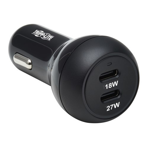 Tripp-Lite U280-C02-45W-2B Dual-Port 45W Car Charger