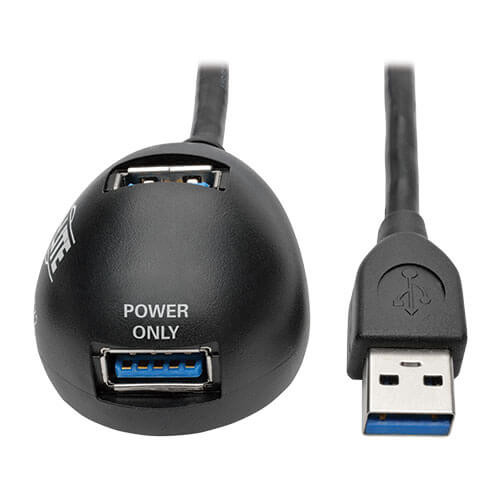 Tripp-Lite U324-006-DSK2 6Ft 2-Port USB 3.0 SuperSpeed Desktop Extension Cable