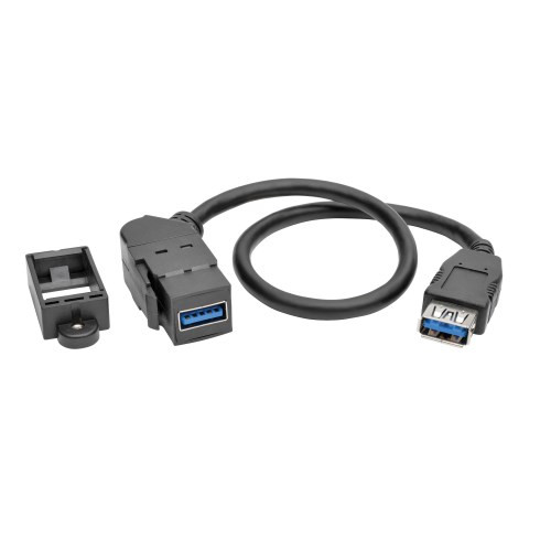 Tripp-Lite U325-001-KPA-BK USB 3.0 Keystone Panel Mount Coupler