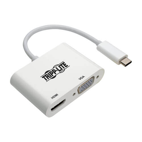 Tripp-Lite U444-06N-HV4K USB C to HDMI/VGA Multiport Adapter Converter