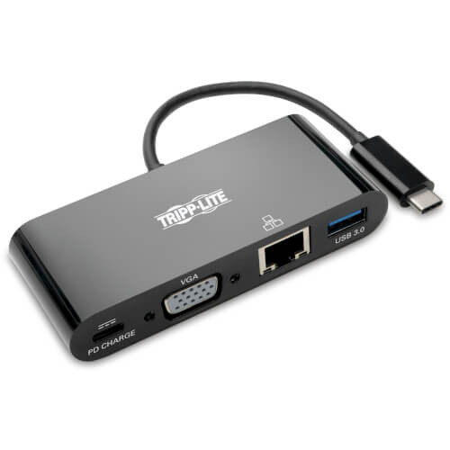 Tripp-Lite U444-06N-VGUB-C USB C to VGA Multiport Adapter Dock