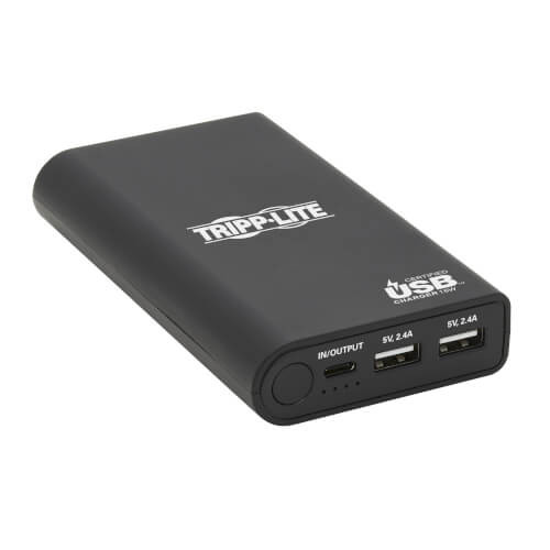Tripp-Lite UPB-10K0-2U1C Portable USB Battery Charger Mobile Power Bank