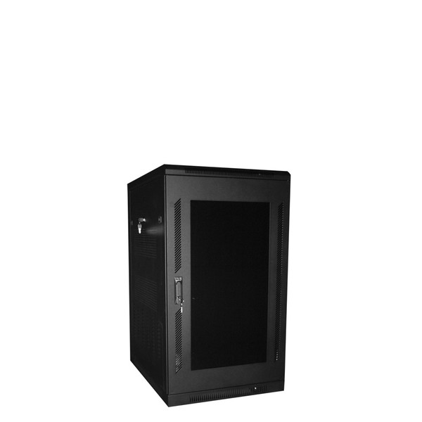 Quest FE4119-20-02 3Ft Floor Enclosure, Acrylic Door, 23"W X 31"D, 20U, Black