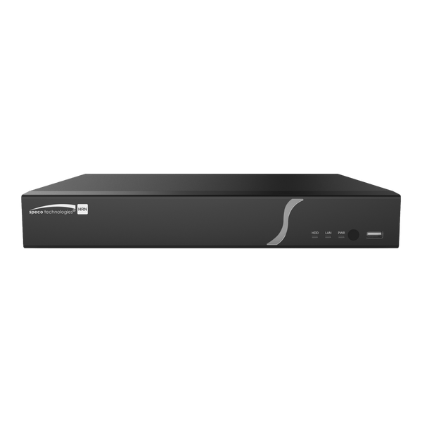 Speco H12HRN6TB 12 Channel Hybrid Recorder - 8 Hybrid (TVI or IP) + 4 IP, 6TB, NDAA