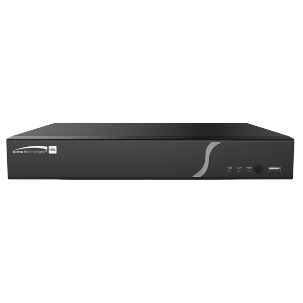 Speco H6HRL8TB 6 Channel Hybrid Recorder - 4 Hybrid (TVI or IP) + 2 IP, 8TB