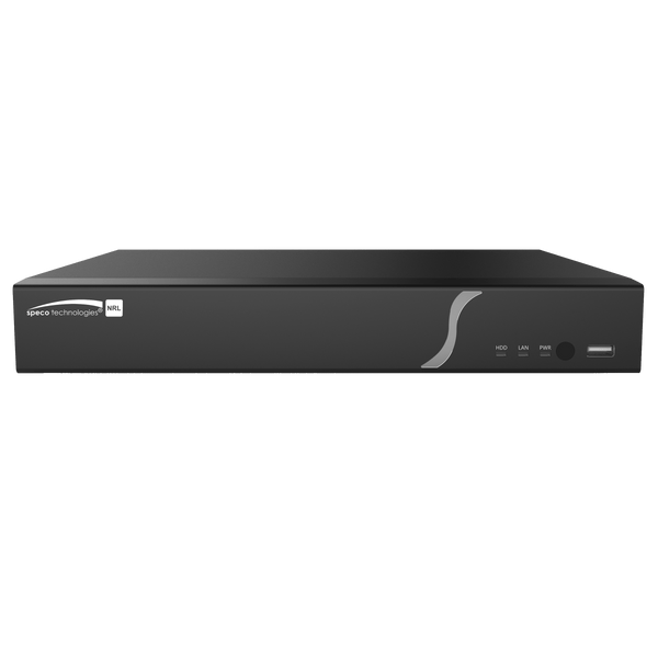 Speco N4NRL4TB 4 Channel 4K H.265 NVR with PoE and 1 SATA- 4TB