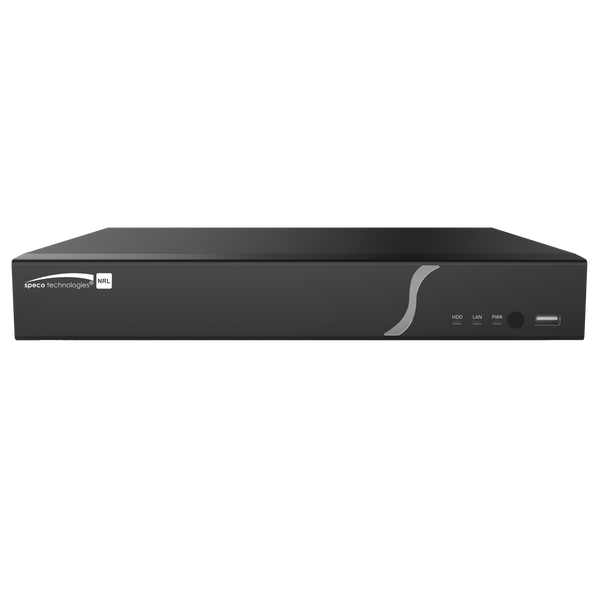 Speco N8NRL12TB 8 Channel 4K H.265 NVR with PoE and 1 SATA- 12TB