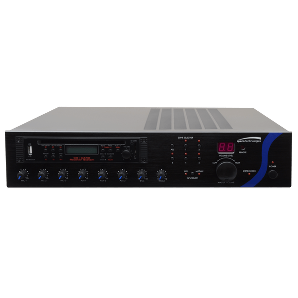 Speco PBM240AU 240W PA Mixer Amplifier with Tuner/USB/CD/SD Module