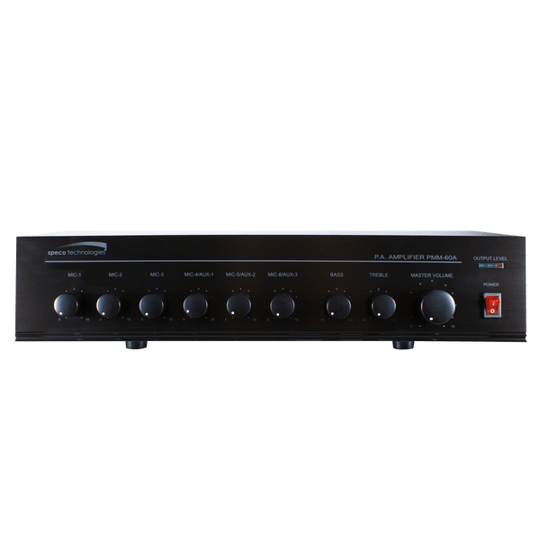 Speco PMM60A 60W PA Mixer Power Amplifier