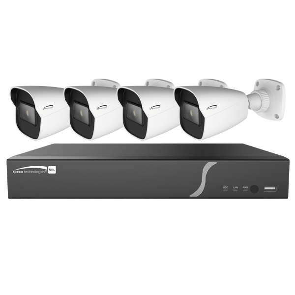 Speco ZIPL84B2 8 Channel Zip Kit with 4 Bullets, 2T HD