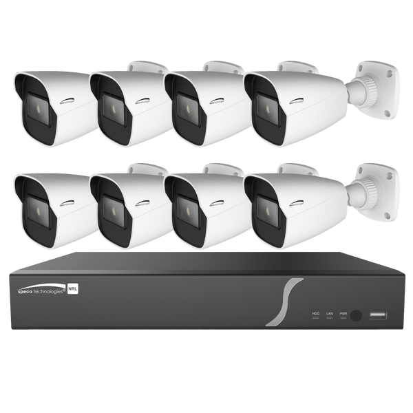 Speco ZIPL88B2 8 Channel Zip Kit with 8 Bullets, 2T HD