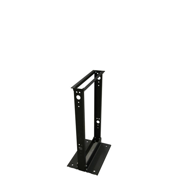 Quest FR1903-20-02 3Ft 2-Post 19" 20U Black Open Frame Aluminum Floor Rack