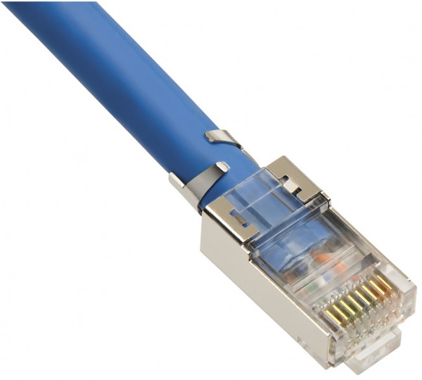 Platinum Tools 106197C RJ45 Cat6A 10Gig Shielded Round Stranded 2 Prong w/Liner, 50 Pack