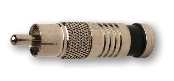 Platinum Tools 28051J RCA RG6 Compression Connector, Nickel Plated, Jar of 50
