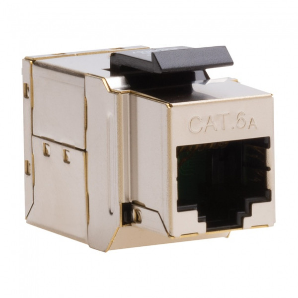 Platinum Tools 771-1 Cat6A Shielded Keystone Coupler, F to F