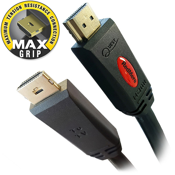 Quest HDI-2100 100Ft MaxGrip 4K2K Redmer High-Speed HDMI Cable