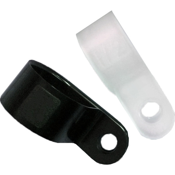 Quest NWT-7518 3/8" Heavy-Duty Black Cable Clamps, 100 Pack
