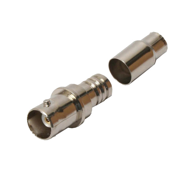 Quest CBN-2310 50 Ohm BNC (F) RG59/62 2-Piece Crimp-On Connector