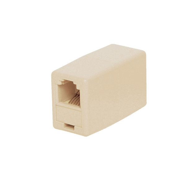 Quest NTC-0821 Cat3 RJ45 8P8C Straight-Wired Ivory Inline Coupler