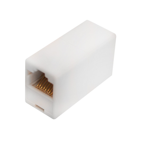 Quest NTC-0822 Cat3 RJ45 8P8C Straight-Wired White Inline Coupler