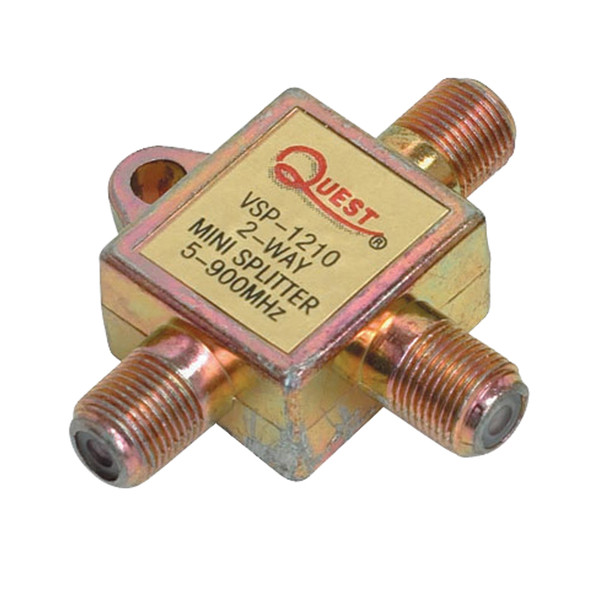 Quest VSP-1210 2-Way Mini 900 Mhz CATV Splitter