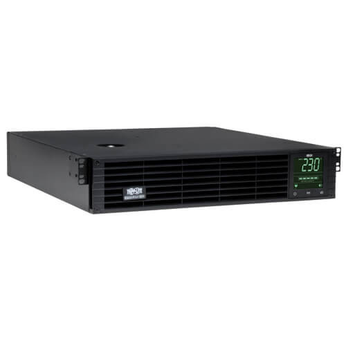 Tripp-Lite SMX1500XLRT2U SmartPro 230V 1.5kVA 1.35kW Line-Interactive Sine Wave UPS, 2U, Extended Run, Network Card Options, LCD, USB, DB9