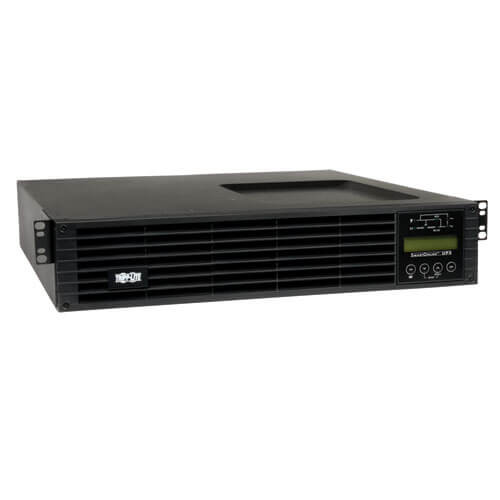 Tripp-Lite SU2200RTXLCD2U SmartOnline 120V 2.2kVA 1.8kW Double-Conversion UPS, 2U, Extended Run, Network Card Slot, LCD, USB, DB9