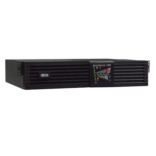 Tripp-Lite SUINT3000RTXL2U SmartOnline 208/240, 230V 3kVA 2.5kW Double-Conversion UPS, 2U Rack/Tower, Extended Run, Network Card Options, USB, DB9 Serial