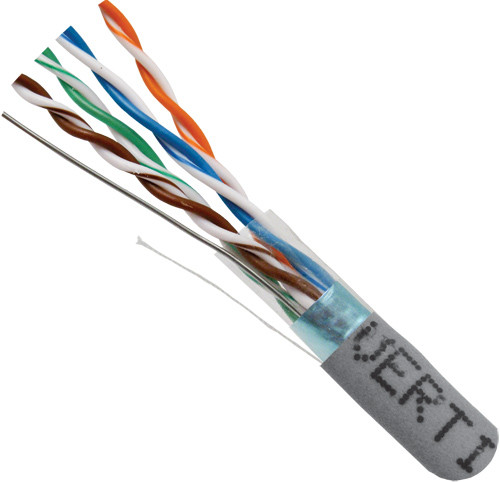 Vertical Cable 057-484/S/ST/GY Category-5E, 26AWG, F/UTP, 8C Stranded Bare Copper, Gray, PVC Jacket 1,000ft Pull Box