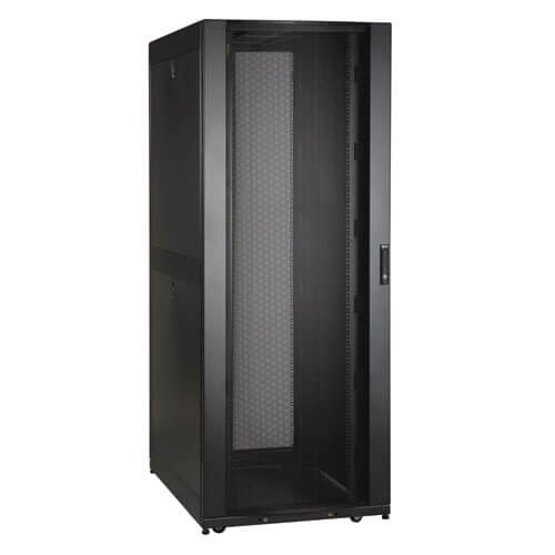 Tripp-Lite SR42UBWDVRT 42U SmartRack Wide Standard-Depth Rack Enclosure Cabinet with Two Pre-Installed SRCABLEVRT3, with sides & doors