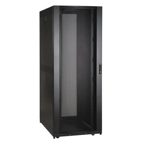 Tripp-Lite SR45UBWDSP1 45U SmartRack Wide Standard-Depth Rack Enclosure Cabinet with Doors and Side Panels, Shock Pallet Packaging