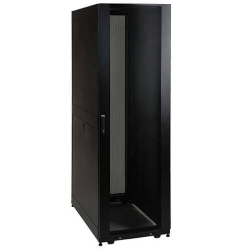 Tripp-Lite SR48UBSP1 48U SmartRack Standard-Depth Rack Enclosure Cabinet with doors, side panels & shock pallet packaging